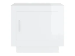 Mesa De Centro| Mesa de centro 51x50x45 cm madeira processada brilhante PT652404 Branco