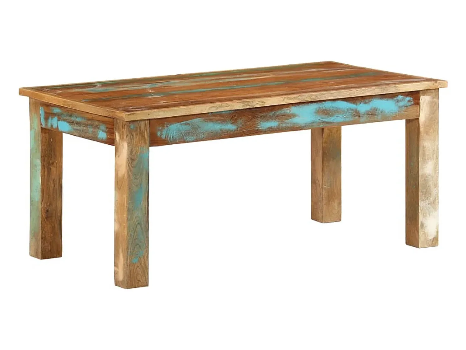 Sale vidaxl Mesa de centro 100x55x45 cm madeira recuperada maciça Multicor