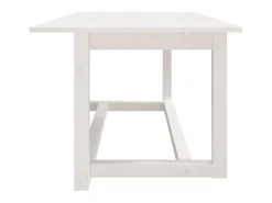 Mesa De Centro* Mesa de centro 110x55x45 cm madeira de pinho maciça PT441046 Branco