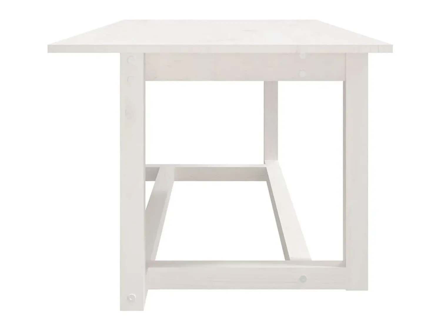 Mesa De Centro* Mesa de centro 110x55x45 cm madeira de pinho maciça PT441046 Branco