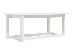 Mesa De Centro* Mesa de centro 110x55x45 cm madeira de pinho maciça PT441046 Branco