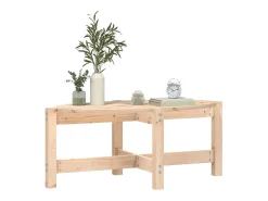 Mesa De Centro*vidaxl Mesa de centro 87x48x35 cm madeira de pinho maciça Natural claro