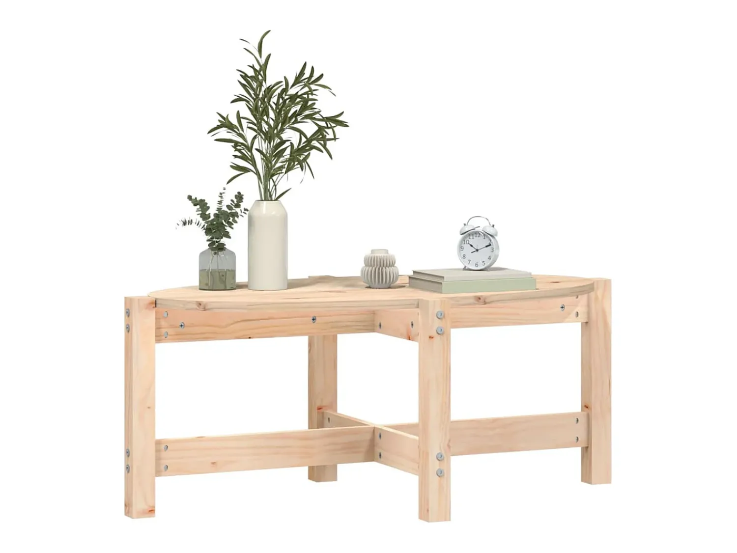 Mesa De Centro*vidaxl Mesa de centro 87x48x35 cm madeira de pinho maciça Natural claro