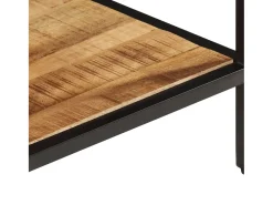 Outlet Mesa de centro 45x45x35 cm madeira de mangueira áspera maciça PT273636 Castanho