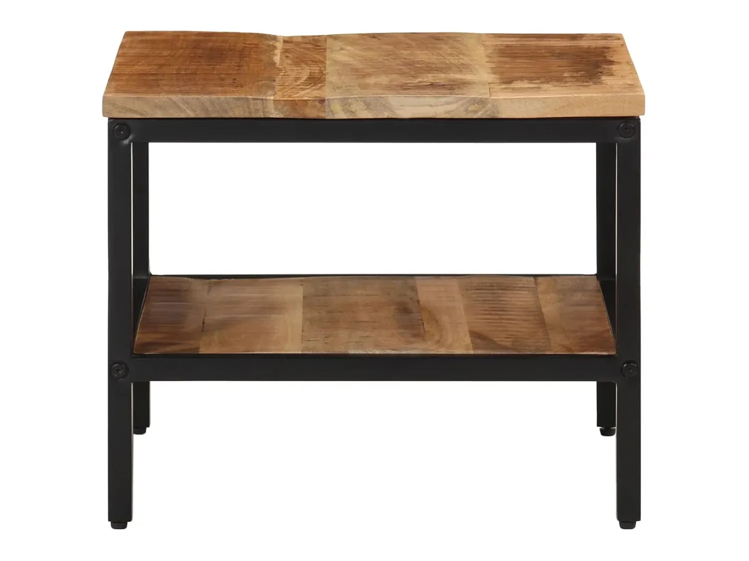 Outlet Mesa de centro 45x45x35 cm madeira de mangueira áspera maciça PT273636 Castanho