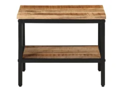 Outlet Mesa de centro 45x45x35 cm madeira de mangueira áspera maciça PT273636 Castanho