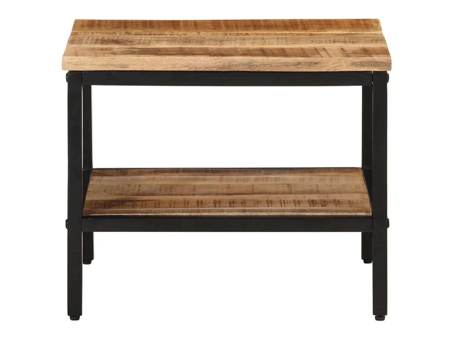Outlet Mesa de centro 45x45x35 cm madeira de mangueira áspera maciça PT273636 Castanho