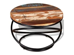 Sale vidaxl Mesa de centro 60x60x40 cm madeira reciclada maciça Multicor