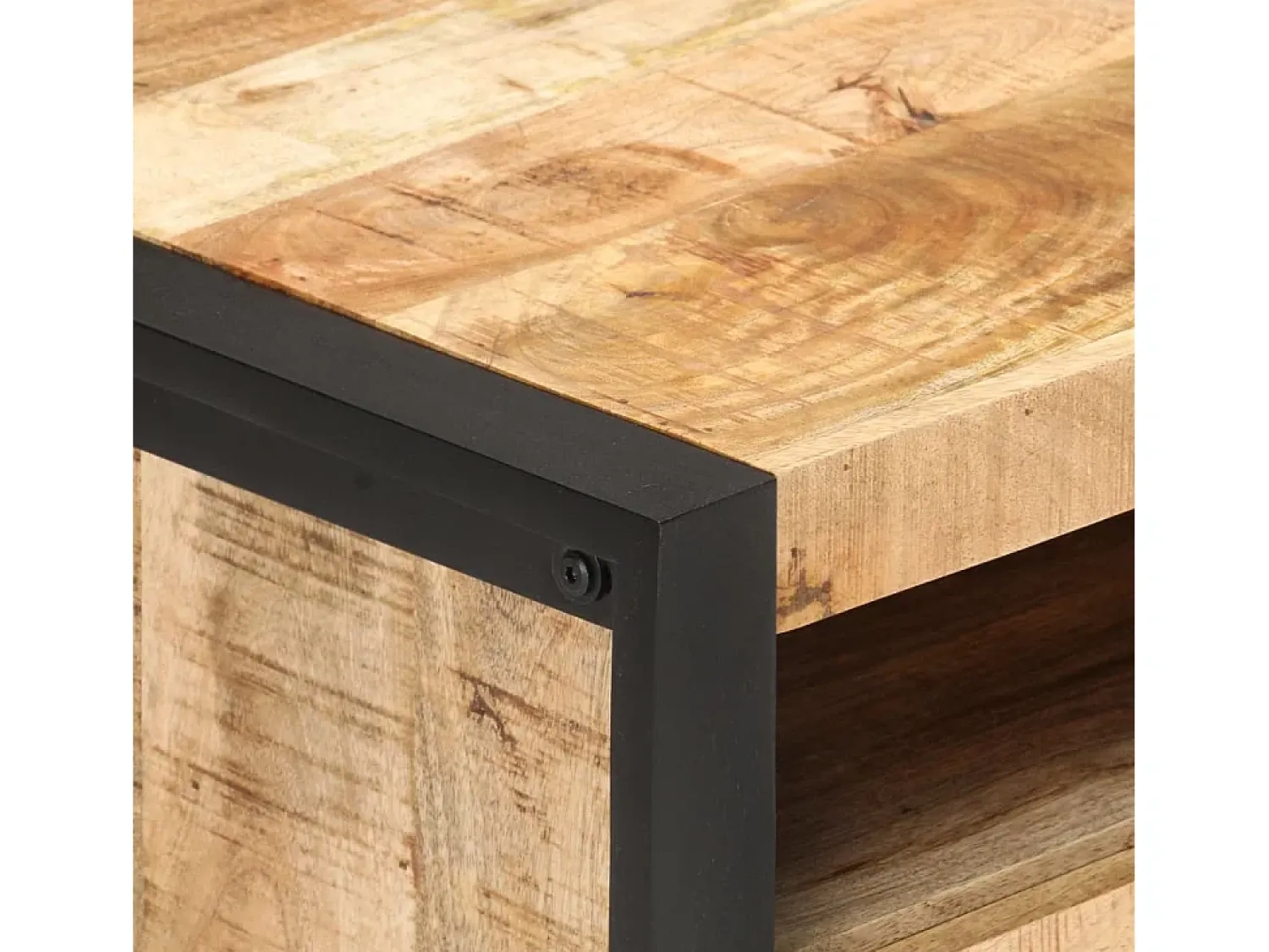Mesa De Centro*vidaxl Mesa de centro 100x50x40 cm madeira de mangueira áspera Castanho