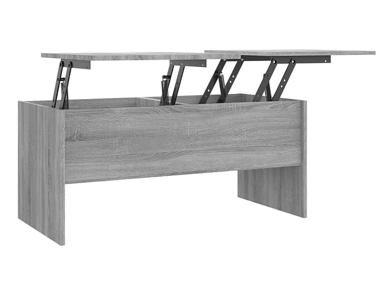 Mesa De Centro| Mesa de centro 102x50,5x46,5 cm madeira processada sonoma cinza PT976887 Cinzento