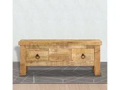 vidaxl Mesa de centro 90x45x35 cm madeira de mangueira maciça^ Mesa De Centro