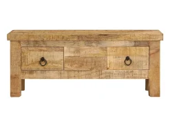 vidaxl Mesa de centro 90x45x35 cm madeira de mangueira maciça^ Mesa De Centro