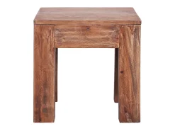 Mesa De Centro* Mesa de centro 30x30x30 cm madeira recuperada maciça PT131921 Castanho