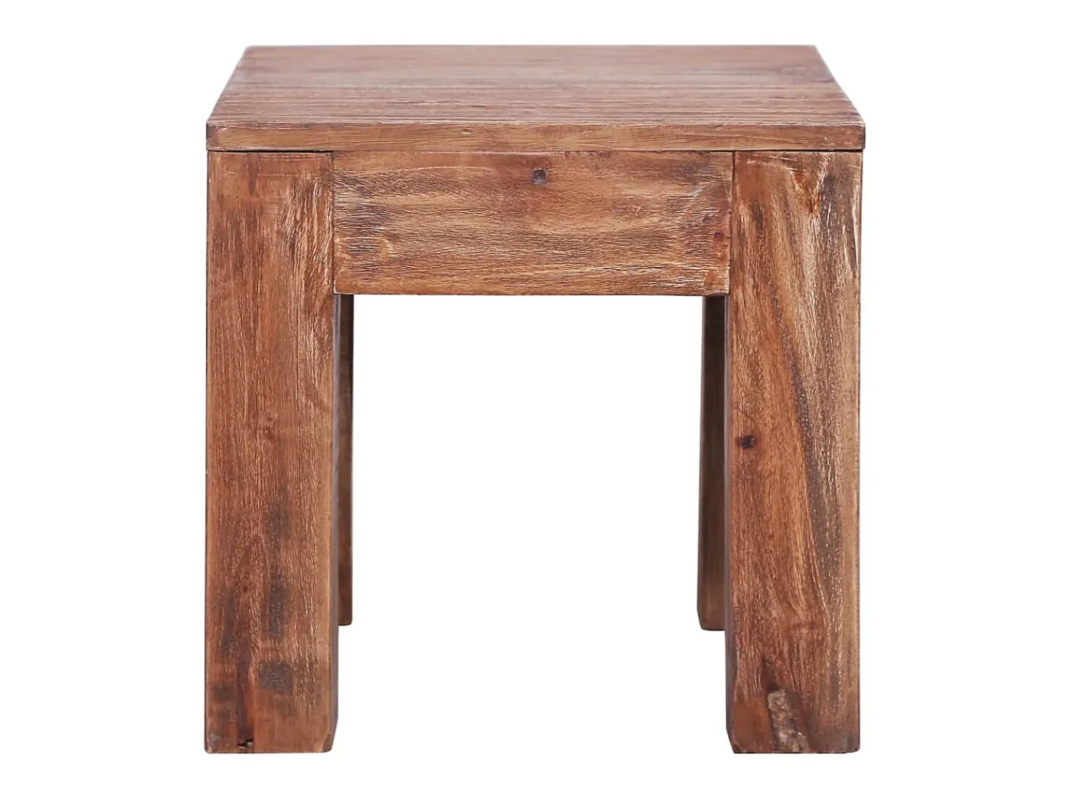 Mesa De Centro* Mesa de centro 30x30x30 cm madeira recuperada maciça PT131921 Castanho