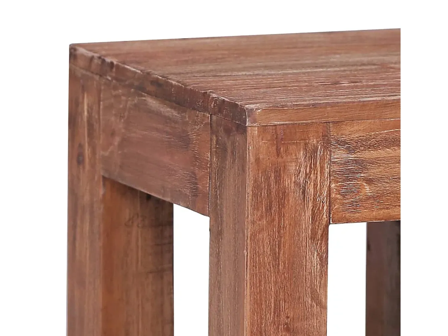 Mesa De Centro* Mesa de centro 30x30x30 cm madeira recuperada maciça PT131921 Castanho