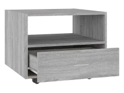 vidaxl Mesa de centro 55x55x40 cm madeira processada sonoma cinza^ Mesa De Centro