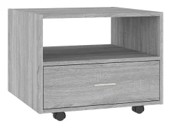 vidaxl Mesa de centro 55x55x40 cm madeira processada sonoma cinza^ Mesa De Centro