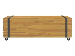 vidaxl Mesa de centro 110x45x35 cm madeira maciça teca^ Mesa De Centro