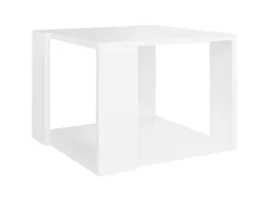 Mesa De Centro* Mesa de centro 40x40x30 cm madeira processada PT568150 Branco