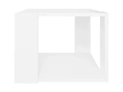 Mesa De Centro* Mesa de centro 40x40x30 cm madeira processada PT568150 Branco