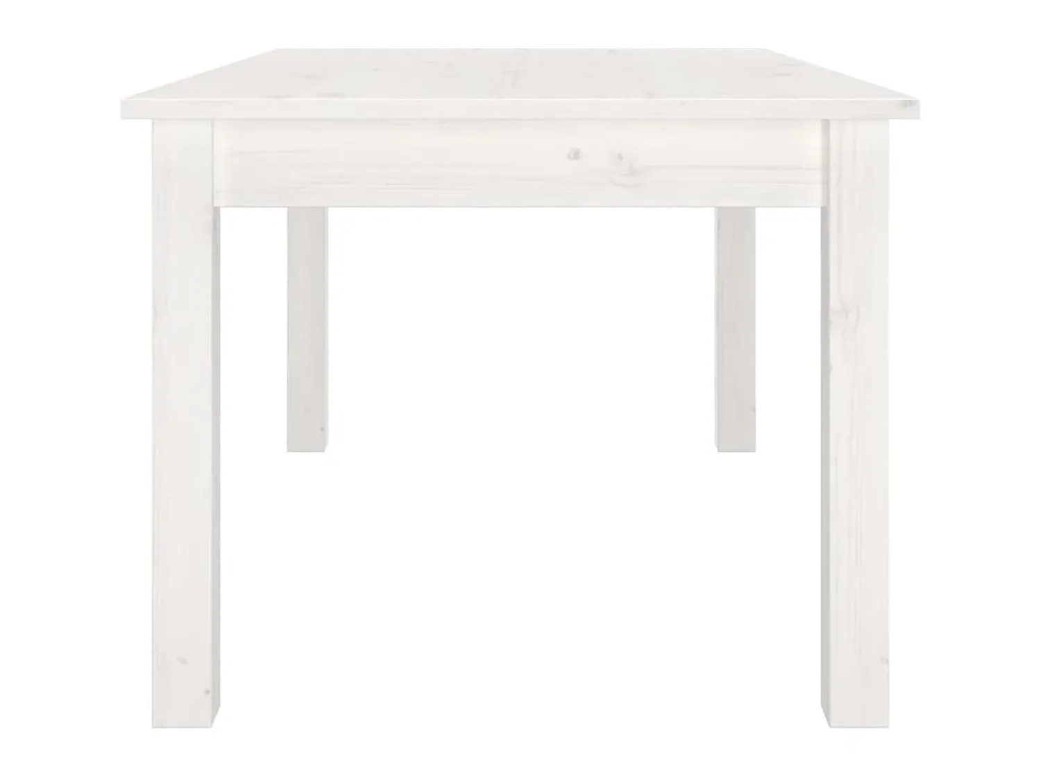 Mesa De Centro| Mesa de centro 80x50x40 cm madeira de pinho maciça PT719657 Branco