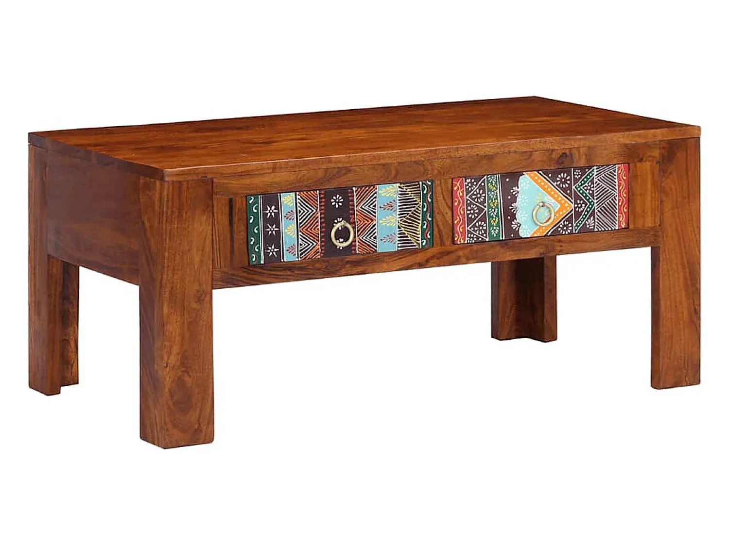 Mesa De Centro*vidaxl Mesa de centro 90x50x40 cm madeira de acácia maciça Natural claro