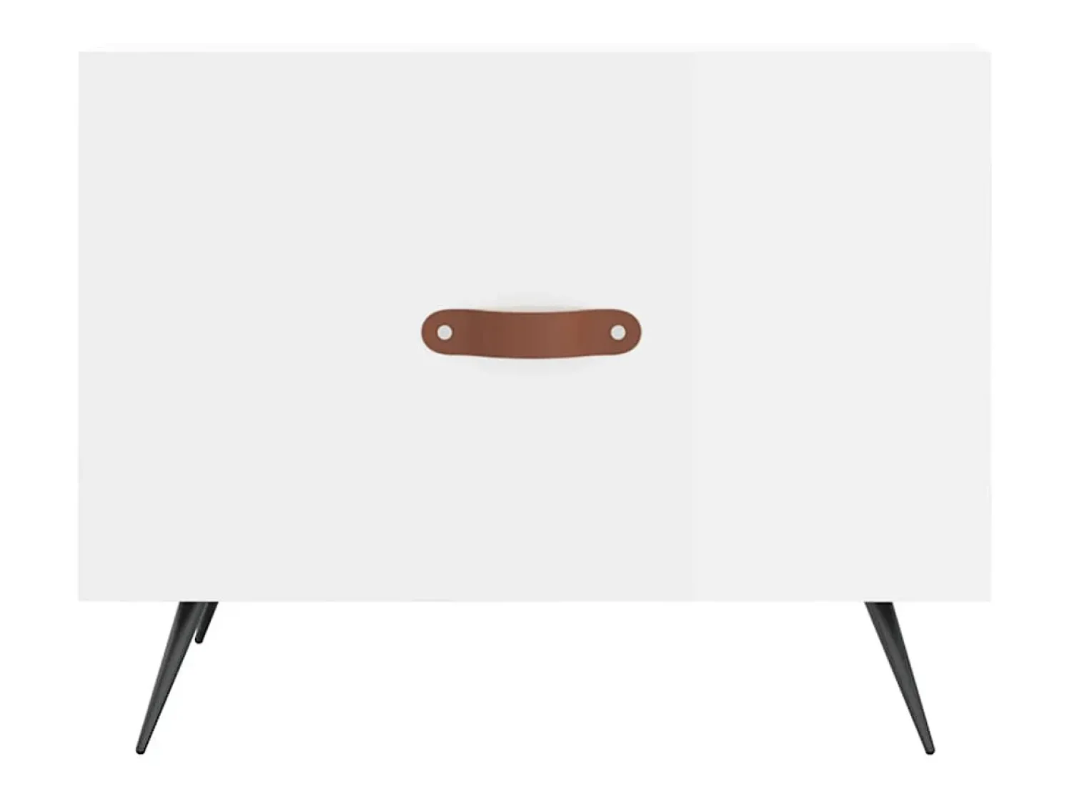 Mesa De Centro|vidaxl Mesa de centro 50x50x40 cm madeira processada brilhante Branco