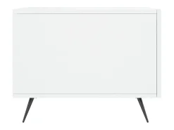 Mesa De Centro|vidaxl Mesa de centro 50x50x40 cm madeira processada brilhante Branco