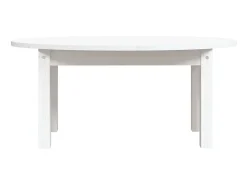 Mesa De Centro* Mesa de centro 80x40x35 cm madeira de pinho maciça PT690561 Branco