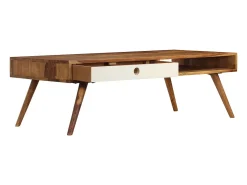 vidaxl Mesa de centro 110x50x35 cm madeira de acácia maciça^ Mesa De Centro