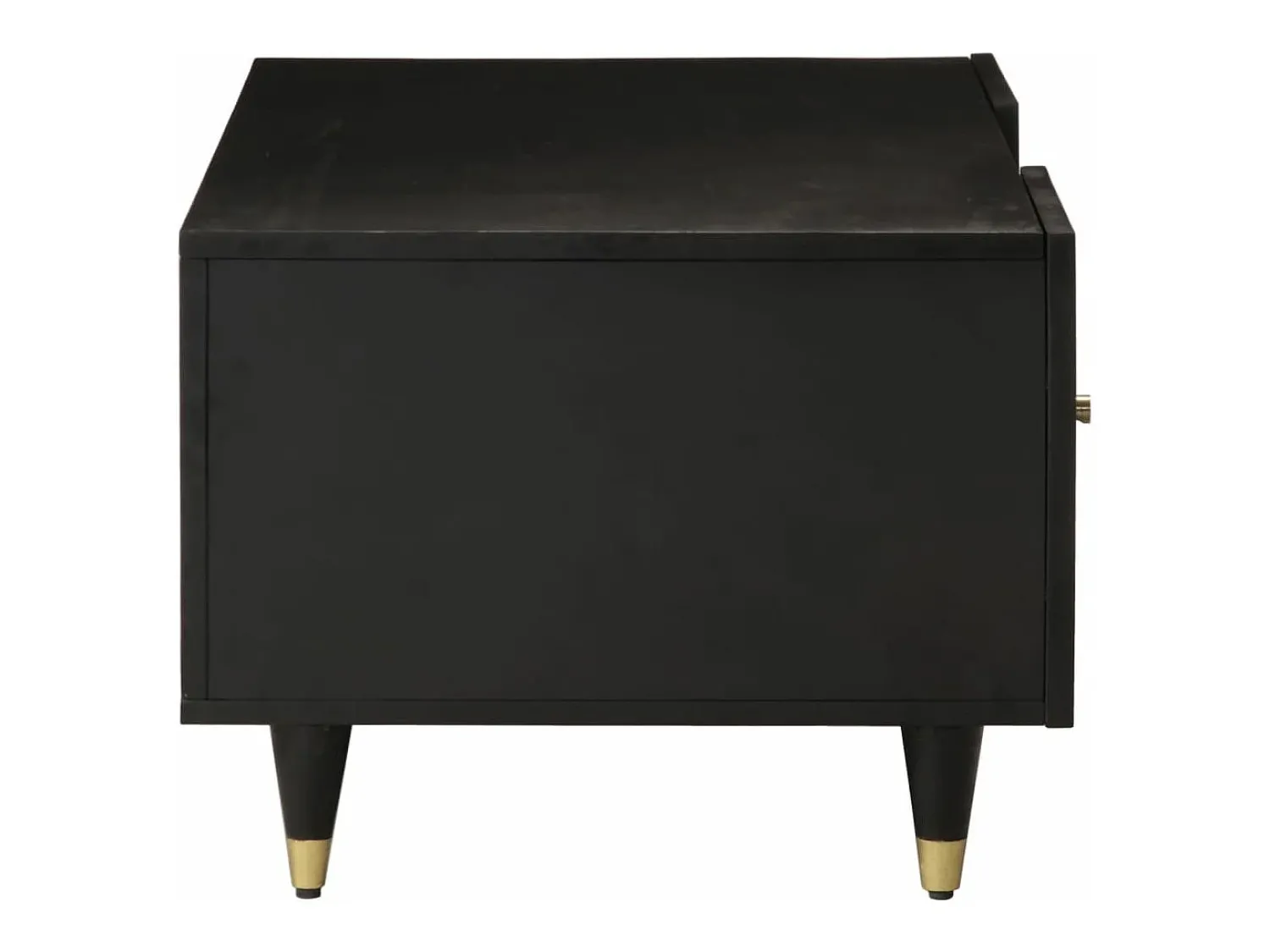 Discount vidaxl Mesa de centro 100x54x40 cm madeira de mangueira maciça Preto