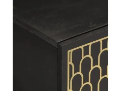 Discount vidaxl Mesa de centro 100x54x40 cm madeira de mangueira maciça Preto