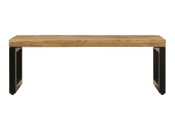 Online Mesa de centro 100x50x35 cm madeira de mangueira maciça e aço PT479526 Castanho