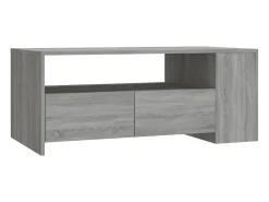 Outlet vidaxl Mesa de centro 102x55x42 cm madeira processada sonoma Cinzento