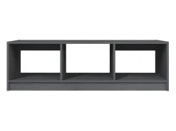 Discount vidaxl Mesa de centro 110x50x34 cm madeira de pinho maciça Cinzento