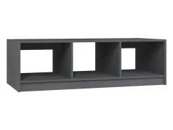 Discount vidaxl Mesa de centro 110x50x34 cm madeira de pinho maciça Cinzento