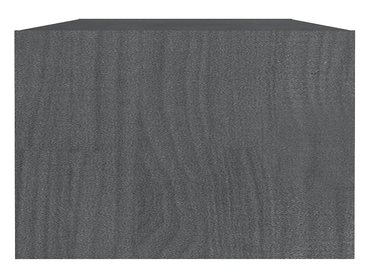 Discount vidaxl Mesa de centro 110x50x34 cm madeira de pinho maciça Cinzento