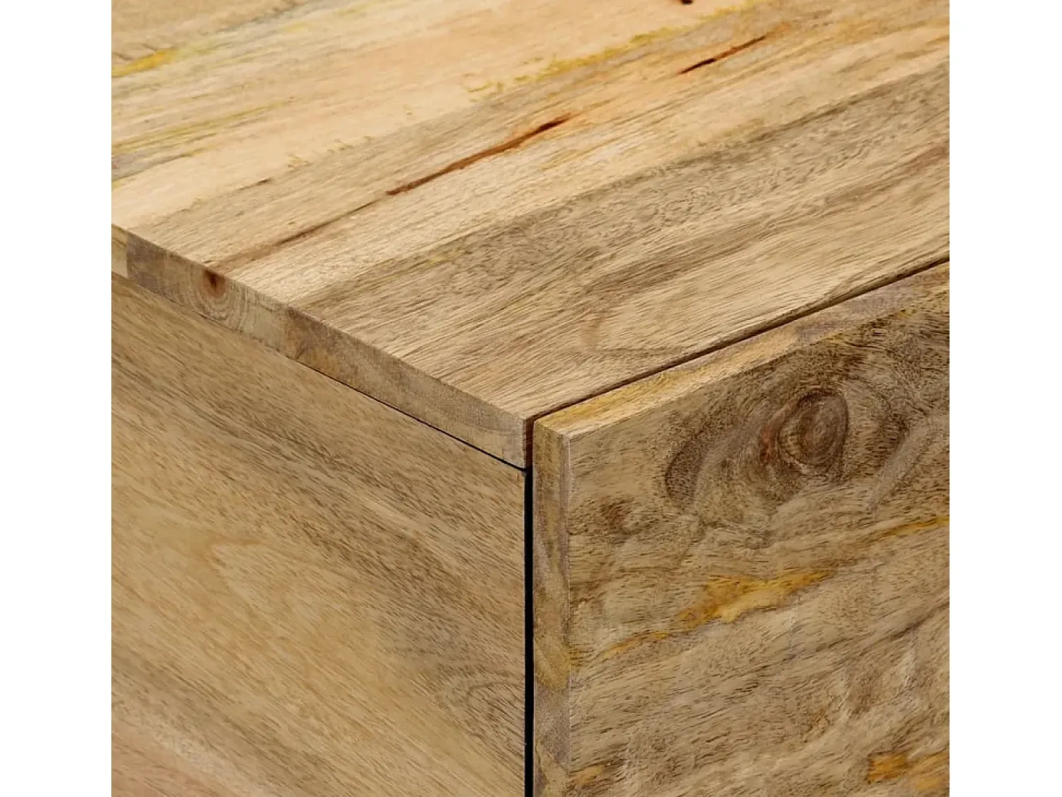 Mesa De Centro*vidaxl Mesa de centro 80x50x40 cm madeira de mangueira maciça Natural claro