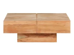 Best Mesa de centro 80x80x28 cm madeira de acácia maciça PT644868 Castanho
