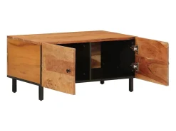 Mesa De Centro*vidaxl Mesa de centro 80x50x40 cm madeira de acácia maciça Natural claro