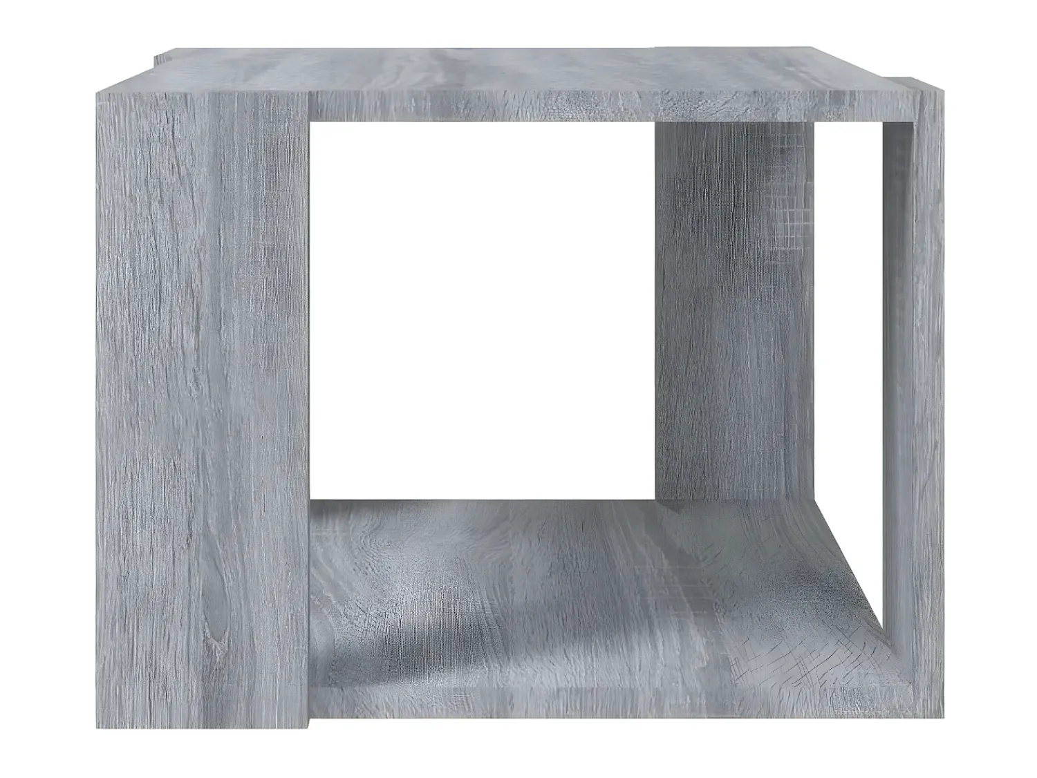 Mesa De Centro| Mesa de centro 40x40x30 cm madeira processada sonoma cinza PT451883 Cinzento