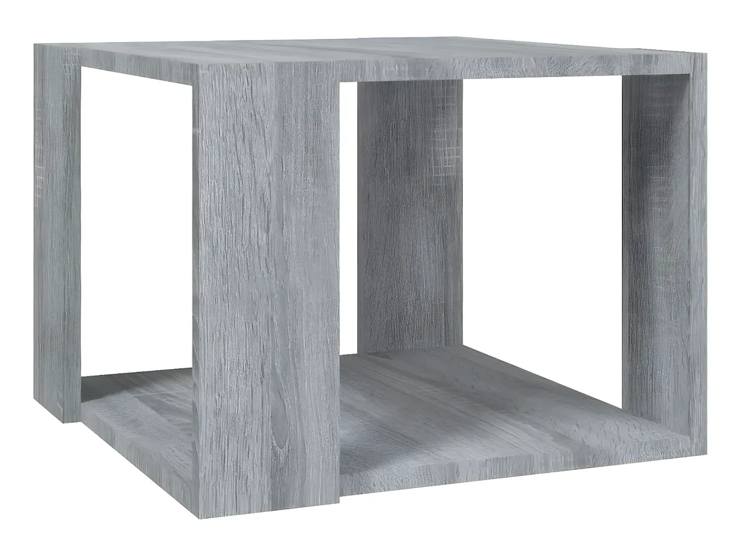 Mesa De Centro| Mesa de centro 40x40x30 cm madeira processada sonoma cinza PT451883 Cinzento