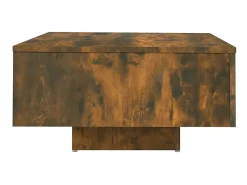 Mesa de centro 60x60x31,5 cm madeira processada carvalho fumado PT310669^ Mesa De Centro