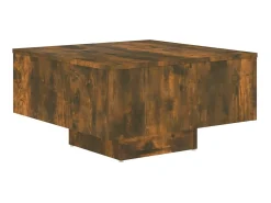 Mesa de centro 60x60x31,5 cm madeira processada carvalho fumado PT310669^ Mesa De Centro