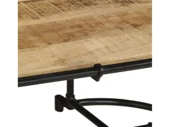 vidaxl Mesa de centro 110x55x40 cm madeira de mangueira áspera maciça^ Mesa De Centro
