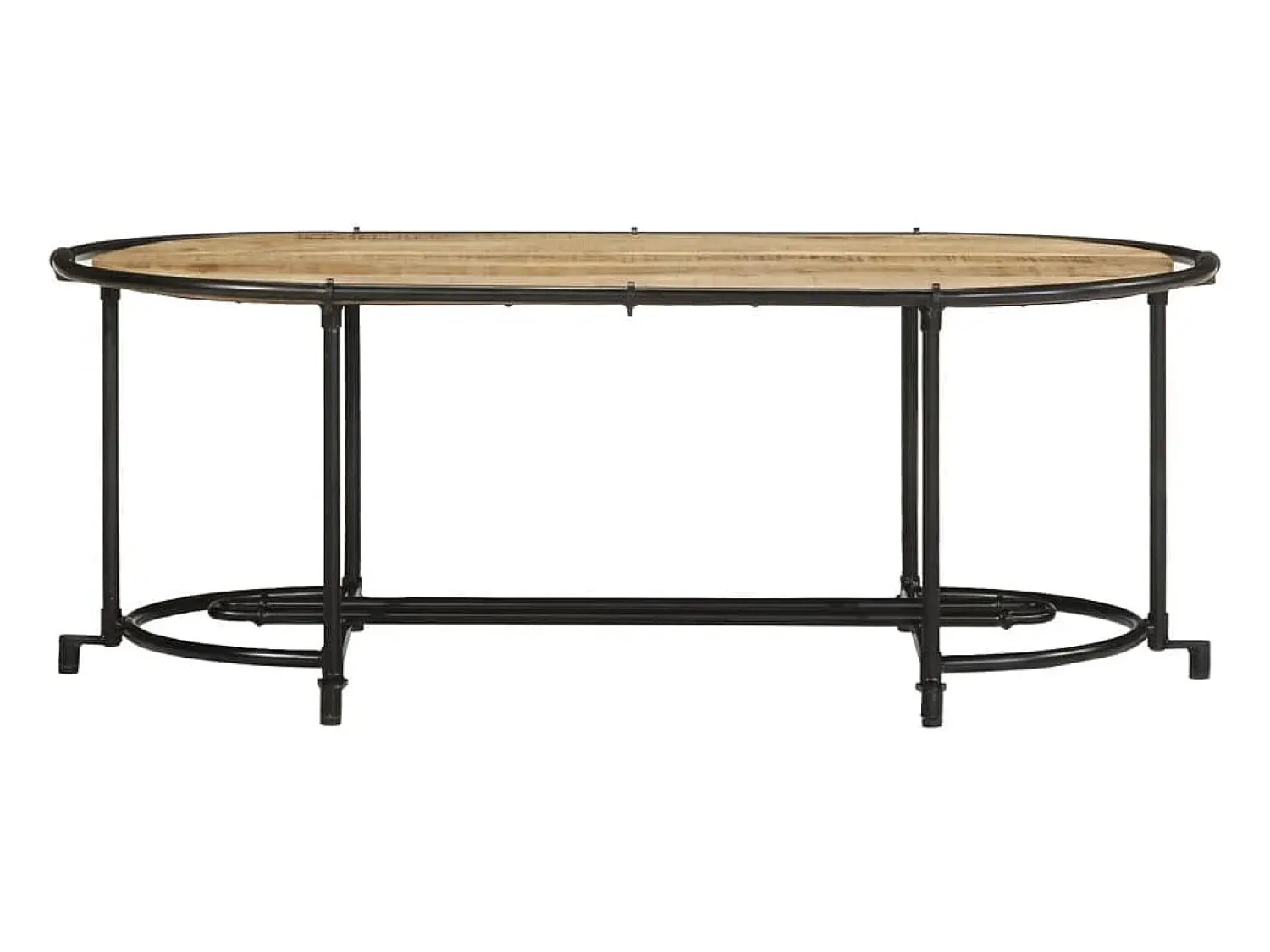vidaxl Mesa de centro 110x55x40 cm madeira de mangueira áspera maciça^ Mesa De Centro