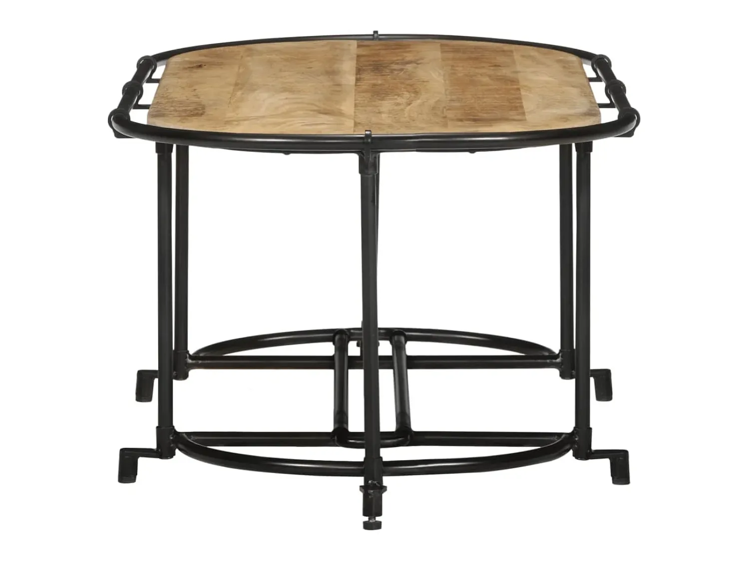 vidaxl Mesa de centro 110x55x40 cm madeira de mangueira áspera maciça^ Mesa De Centro