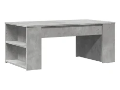 Mesa De Centro* Mesa de centro 102x55x42 cm madeira processada cinza cimento PT366432 Cinzento