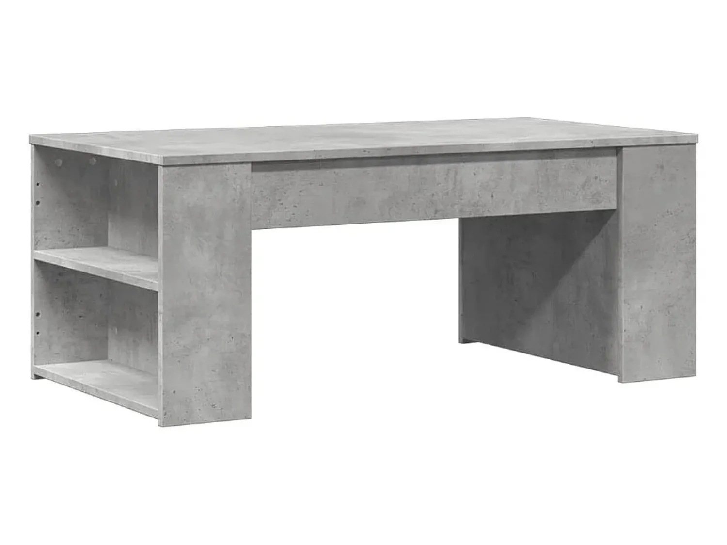 Mesa De Centro* Mesa de centro 102x55x42 cm madeira processada cinza cimento PT366432 Cinzento