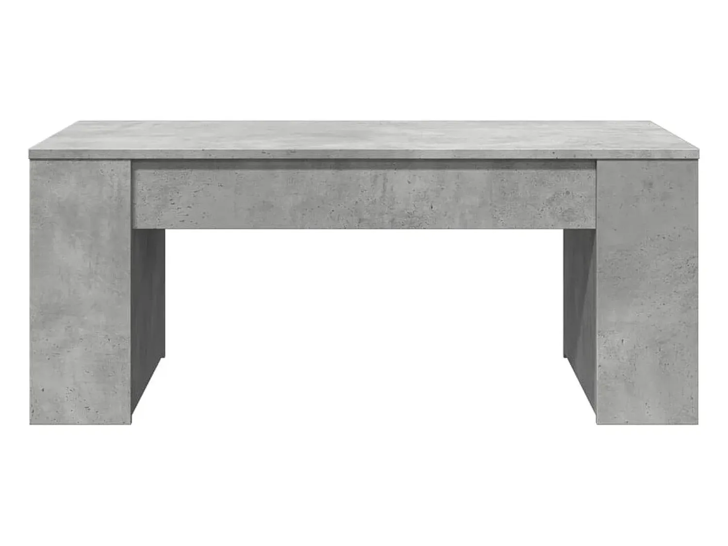 Mesa De Centro* Mesa de centro 102x55x42 cm madeira processada cinza cimento PT366432 Cinzento